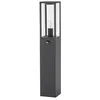 Image de Lindby Luminaire extérieur Peldar à intensité variable (Moderne) en Noir Aluminium (1 lampe,à E27), Borne lumineuse luminaire pour socle