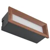 Image de LED Applique extérieure Lachlain (Moderne) en Marron Aluminium (1 lampe,à), encastrable pour l’extérieur applique mur extérieur/mur de la maison terrasse & balcon
