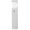 Image de Lucande Luminaire extérieur Kiran à intensité variable (Moderne) en Gris Aluminium (1 lampe,à E27), Borne lumineuse luminaire pour socle