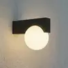 Image de Applique d'extérieur LED Lucande Vijon, noire, CCT, IP44