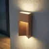 Image de Applique d'extérieur LED Lucande Kaholo, marron, CCT, IP44