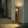 Image de Bornes lumineuses LED Lucande Kaholo, marron, 90 cm, IP44