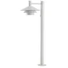 Image de Lucande LED Luminaire extérieur Montaro (Moderne) en Blanc Aluminium (1 lampe,à), Borne lumineuse luminaire pour socle