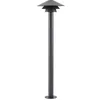 Image de Lucande LED Luminaire extérieur Montaro (Moderne) en Noir Aluminium (1 lampe,à), Borne lumineuse luminaire pour socle