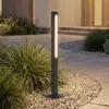 Image de Bornes lumineuses LED Lindby Liravel, hauteur 60 cm, anthracite, IP65