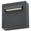 Image de LED Applique extérieure Joril (Moderne) en Noir Aluminium (1 lampe,à), encastrable pour l’extérieur applique mur extérieur/mur de la maison terrasse & balcon