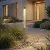 Image de Bornes lumineuses LED Lindby Fjorya, hauteur 60 cm, gris pierre, IP65