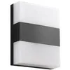 Image de PRIOS LED Applique Exterieur Teekon (Moderne) en Noir Inox (1 lampe,à), Murale Luminaire Lampe Jardin Eclairage d’exterieur