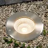Image de Spot encastré au sol LED Arcchio Thentos, Ø 18 cm, 60°, nickel, IP67