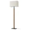 Image de quitani LED Lampadaire Lisene à intensité variable (Moderne) en Marron Métal e. a. pour Salon & Salle manger (1 lampe,à), Sur Pied Lampe a de Sol