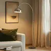 Image de Lindby Lampe sur pied Tonka, chrome, métal/marbre, 185 cm, E27