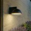 Image de Applique d'extérieur LED Lucande Velira, noire, en métal, IP54