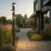 Image de Luminaire d'extérieur LED Lucande Velira, noir, 220 cm, à 3 lampes