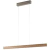 Image de Lucande LED Suspension Annetta à intensité variable (Moderne) en Marron Bois e. a. pour Salon & Salle manger (1 lampe,à), Luminaire Lampe Plafond Plafonnier Suspendue