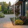 Image de Luminaire d'extérieur LED Lucande Akito, blanc, hauteur 260 cm, IP54