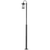 Image de Lindby Lampadaire extérieur Zayn à intensité variable (Antique, Classic) en Noir Aluminium (1 lampe,à E27) Candélabre luminaire d’extérieur