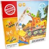 Image de HEROS Constructor - Pelleteuse à construire - En bois 100 % certifié FSC® - 170 pièces - Dès 6 ans