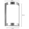 Image de CMD Applique d'extérieur Marco3 en acier inoxydable avec détecteur
