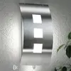 Image de CMD Applique d'extérieur Toma en acier inoxydable avec capteur
