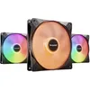 Image de be quiet! Light Wings LX 140mm PWM ventilateur, Pack de 3 ventilateurs, hub éclairé et pales dépolies pour des effets d'éclairage spectaculaires, 16 LED RGB adressables, 7 pales de ventilateur