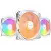 Image de be quiet! Light Wings LX 140mm PWM high-speed White ventilateur, Pack de 3 ventilateurs, hub éclairé et pales dépolies, des effets d'éclairage spectaculaires, 16 LED RGB, 9 pales de ventilateur