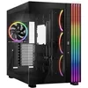 Image de be quiet! Light Base 900 FX Black boîtier PC, Panneaux Avant et latéral entièrement vitrés, Éclairage Impressionnant, 4 Ventilateurs Light Wings 140 mm PWM, Inversée ou Horizontale