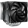Image de be quiet! Pure Rock Pro 3 Silver ventirad radiateur, très haute performance de refroidissement, 6 caloducs plaqués nickel 6 mm haute performance, 2 ventilateurs Pure Wings 3 120 mm PWM optimisés