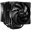 Image de be quiet! Pure Rock Pro 3 Black ventirad radiateur, très haute performance de refroidissement, 6 caloducs noirs 6 mm haute performance, 2 ventilateurs Pure Wings 3 120 mm PWM, grande compatibilité