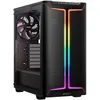 Image de be quiet! Pure Base 501 DX Black boîtier PC, éclairage ARGB, Design Dynamique, 3 Ventilateurs Pure Wings 3 PWM 140 mm préinstallés, Excellent système de Circulation de l’air, Espace généreux