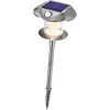 Image de Esotec Lampadaire solaire Sunnylight, Duo Color, lampe torche PIR, batterie, lampe torche solaire enfichable, H=38cm, acier inoxydable, métal, extérieur 102092