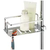 Image de Tablette pour éponge Avenarius - 230 x 75 x 110 mm - Pour barre de douche - Série Paniers