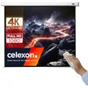 Image de celexon Economy Écran de Projection motorisé 90" | 180x135 cm 4:3 | Écran 4K, Full-HD pour présentations de Bureau & Votre Home Cinéma | pour Montage Mur ou Plafond | Télécommande Incluse