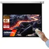 Image de celexon Economy Écran de Projection motorisé 130" | 300x169 cm 16:9 | Écran 4K, Full-HD pour présentations de Bureau & Votre Home Cinéma | pour Montage Mur ou Plafond | Télécommande Incluse