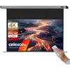 Image de celexon HomeCinema Écran de Projection motorisé 70" | 160x90 cm 16:9 | Écran 4K, Full-HD pour Projections Home Cinéma et présentations Professionnelles avec vidéoprojecteurs | Montage Mural/Plafond