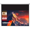 Image de celexon Economy Écran de Projection Manuel 125" | 280x158 cm 16:9 | Écran 4K, Full-HD Extensible manuellement pour Les Projections Home Cinéma & Bureau | Montage Mural & au Plafond/à Suspendre