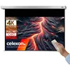 Image de celexon Pro Plus Écran de Projection motorisé 90" | 200x113 cm 16:9 | Écran motorisé 4K, Full-HD pour Votre vidéoprojecteur Home Cinéma | pour Montage au Plafond/au Mur | avec télécommande