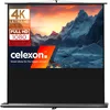Image de celexon Écran de Projection Portable Ultramobile Professional Pull-Up 70" | 160x100 cm 16:10 | Écran de vidéoprojecteur 8K Full HD à déploiement Rapide | poignée de Transport + mât télescopique