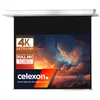 Image de celexon Professional Plus Écran de projection encastrable motorisé 150" | 300x225 cm 4:3 | Écran de cinéma maison 4K Full HD pour vidéoprojecteurs | installation au plafond | interrupteur mural fourni