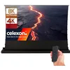 Image de celexon HomeCinema Plus CLR UST Écran de Projection motorisé 100" Noir | 221x124 cm 16:9 | Écran encastrable et enroulement à Ciseaux au Sol 8K/Full HD pour projecteurs à Ultra-Courte focale