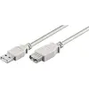 Image de LogiLink USB 2.0 5m câble USB 0,5 m USB A Mâle Femelle Gris - Câbles USB (0,5 m, USB A, USB A, 2.0, Mâle/Femelle, Gris)