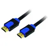 Image de LogiLink CHB1115 Câble HDMI V1.4 avec Ethernet 19-pin Mâle/Mâle 15 m + Colour box avec Logo Noir