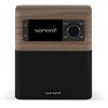 Image de sonoro Stream Radio Internet avec Bluetooth & Dab Plus (FM/FM, Wi-FI, Spotify, Amazon, Deezer, App, protégée Contre Les éclaboussures) Noyer/Noir