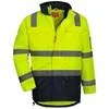 Image de NITRAS Motion TEX VIZ - Manteau de Securite - Veste Haute Visibilité - Parka de Travail Réfléchissant - Jaune - XL