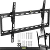Image de tectake® Support Mural TV Téléviseurs Plats 32"-100" (81-254cm) inclinable, VESA Max. 600x400, Max. 70kg, Écart du Mur 2,5cm Niveau à Bulle Accroche Television Mural Porte ecran pour Salon, Chambre