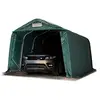 Image de Tente-Garage carport 3,3 x 4,8m d'élevage abri agricole Tente de Stockage bâche PVC 800 N Armature Solide Vert Fonce