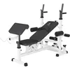 Image de Gorilla Sports Banc de Musculation Universel avec Supports d'haltères - Noir ou Blanc