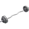 Image de GORILLA SPORTS® Barre Curl avec Poids - 35kg, Poids à Pinces Réglables, Disque Musculation 30/31mm, Barre de Curl SZ 120cm, en Fonte, Charge Max 180kg - Kit Musculation, Sport, Fitness