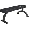 Image de GORILLA SPORTS® Banc de Musculation - Max. 400kg, Plat, 112 x 57,5 x 43 cm, Noir - Standard Banc d'Haltères, d'Haltérophilie, Entraînement, Abdominaux, Fitness, Gym, Exercice à Domicile