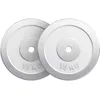Image de GORILLA SPORTS® Disque Haltere - Jeu de 2 x 15 kg, Fonte, 30/31mm, Chromé - Disque Musculation, Poids Fonte Musculation, Poids Haltere, Disque Poids Musculation, Disque Haltere