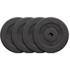 Image de GORILLA SPORTS® Disque Musculation - Simple 1,25-15kg / Jeu 27,5-30 kg, Réglable, Ciment, Plastique, Ø 31 mm, Noir - Set de Poids, Matériel de Musculation, Sport Maison, Fitness, Salle de Sport